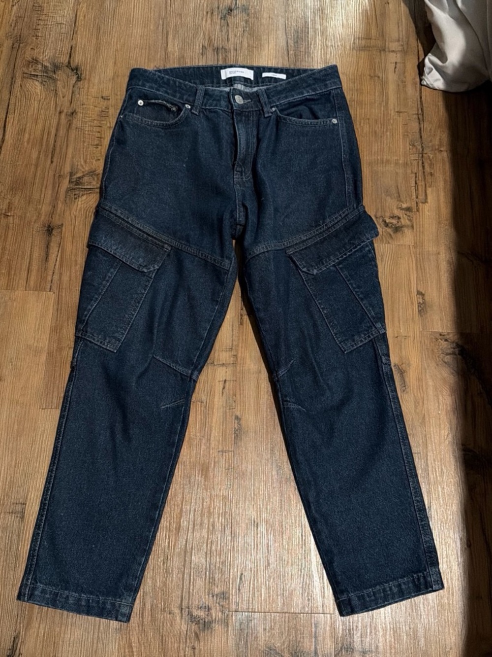 Reserved Dark Blue Cargo Denim Pants